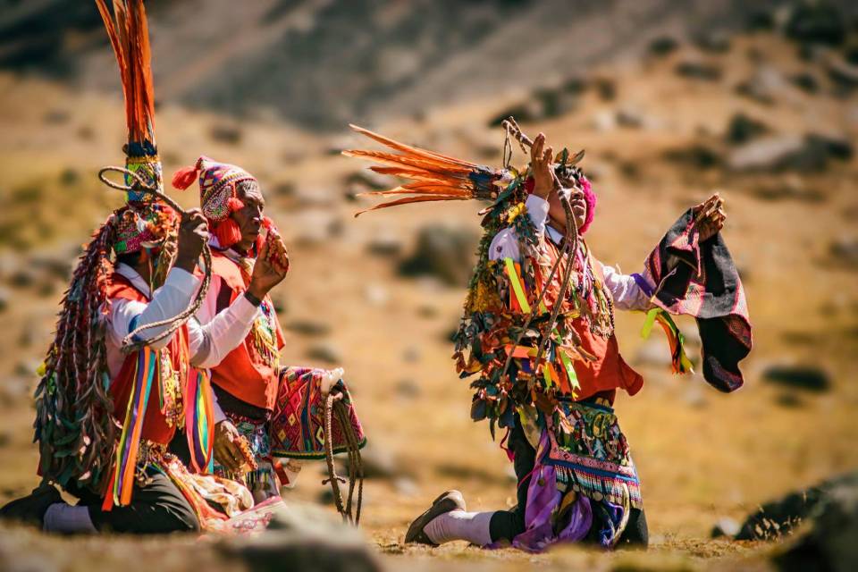 Bailarines de la peregrinacion del Señor de Qoyllority