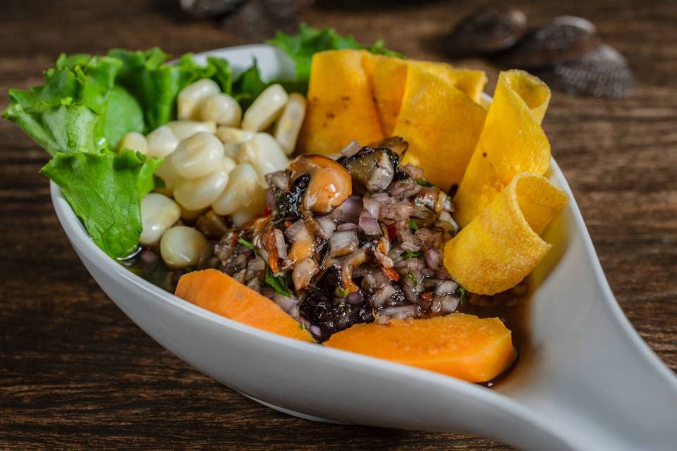 Ceviche de conchas negras | Foto de La Ostreria