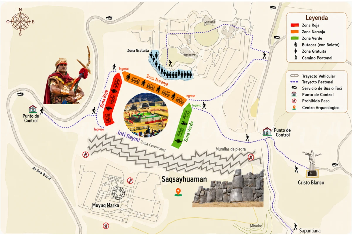 Tribunas en el Sacsayhuamán