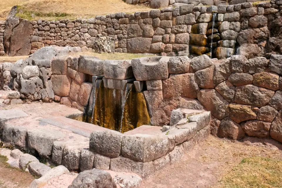 Balneario inca en Tambomachay