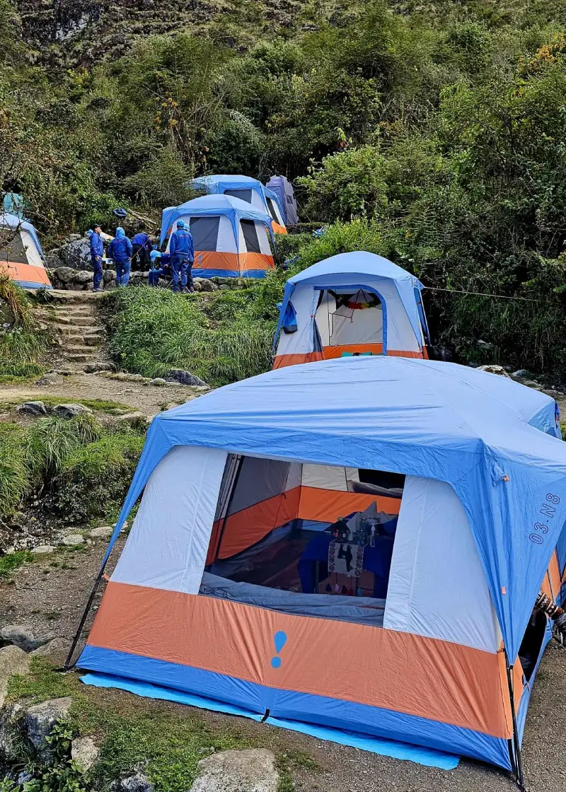 Campamento del Camino Inca