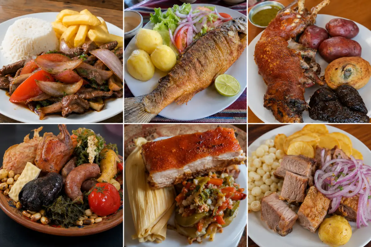 Comidas tradicionales en el Mercado Central de San Pedro | Trekero