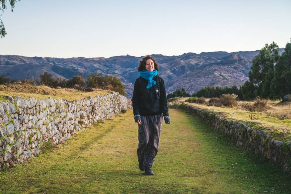 Recorre al rededor del Templo de la Luna