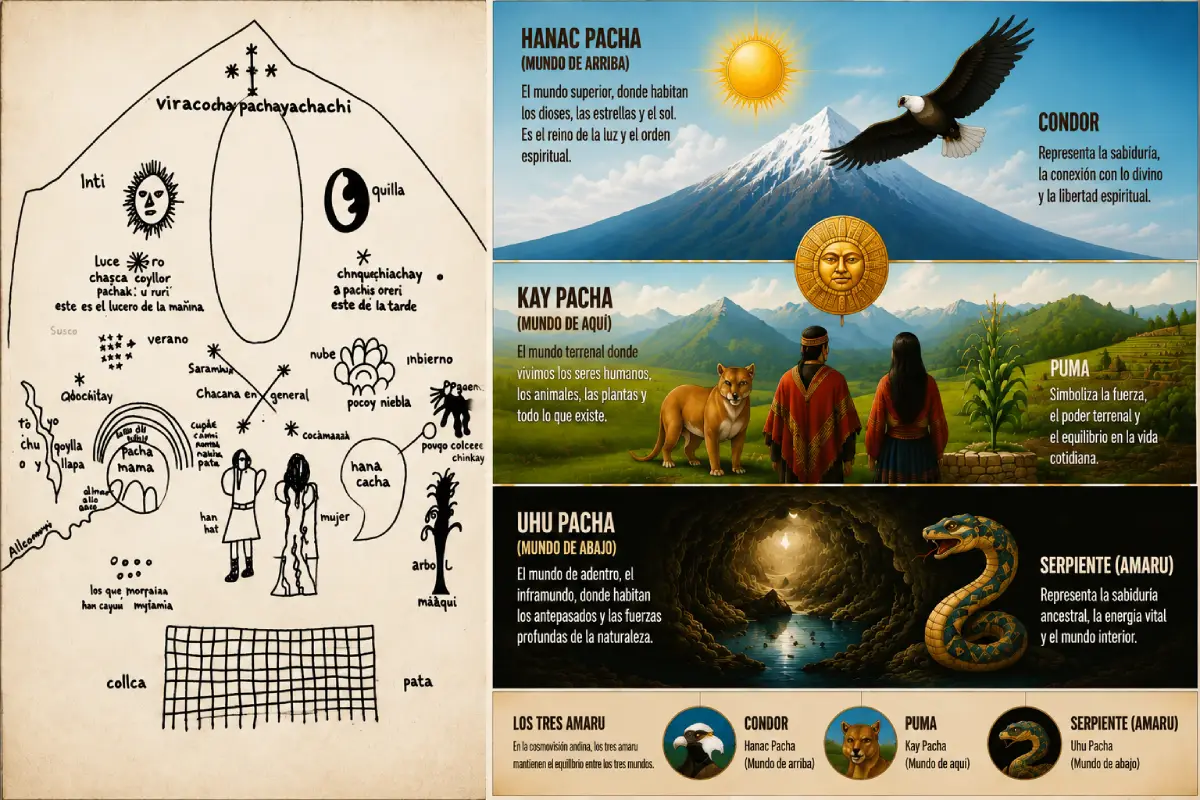 Los tres mundos de la Cosmovisión Andina | Trekero