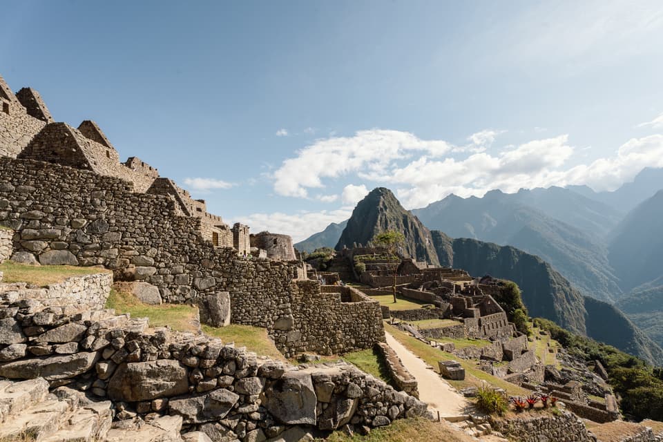 Machu Picchu at a sunny day