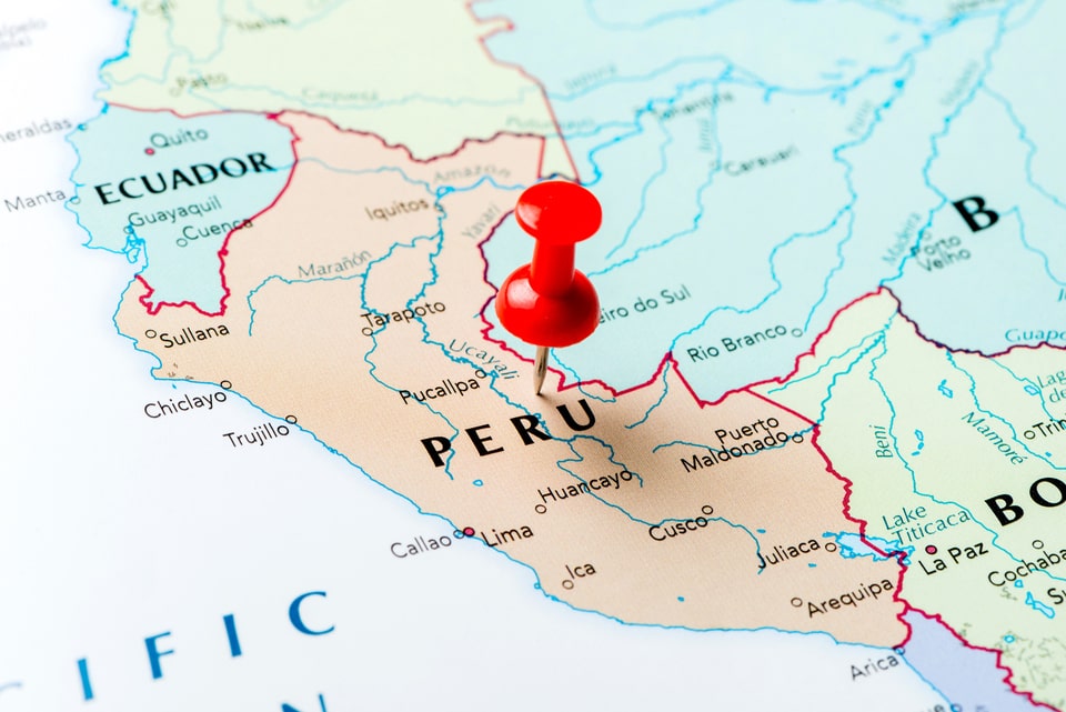 Map of Peru