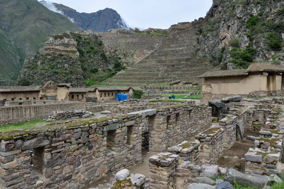 Las kanchas en Ollantaytambo