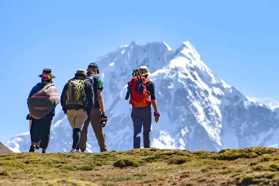 Turistas en el Nevado de Ausangate