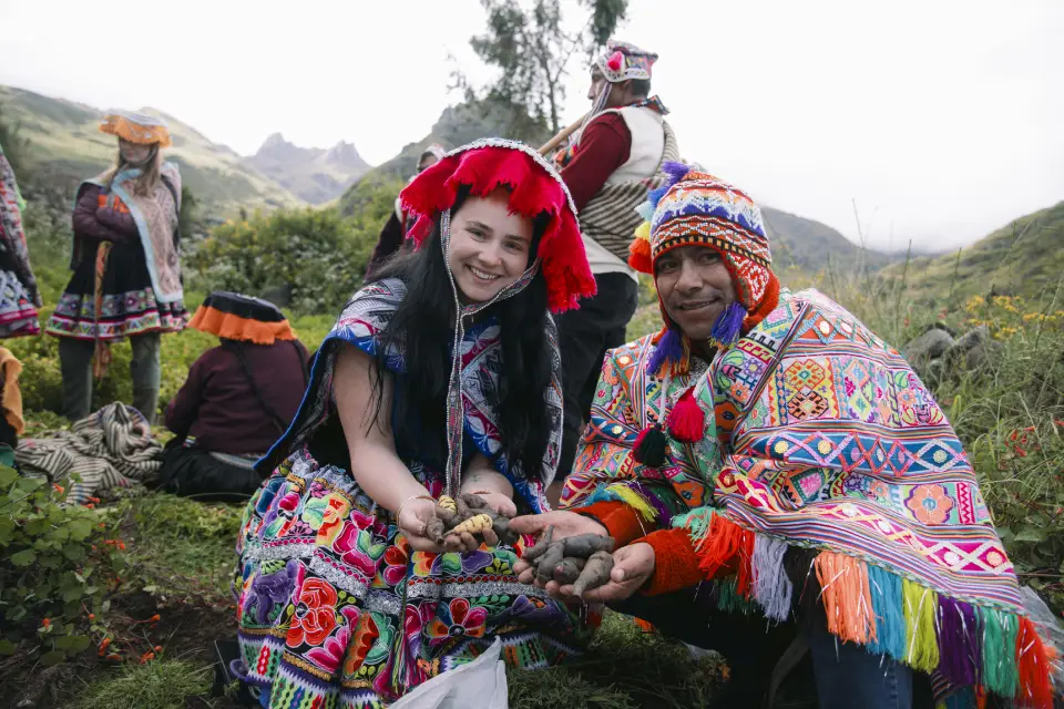 El parque de la papa en Pisac