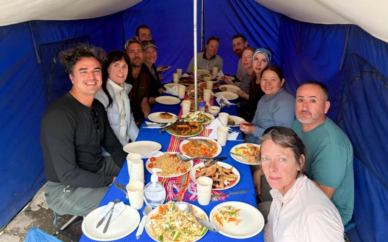 Servicio de alimentación durante el Camino Inca de Lujo | Trekero