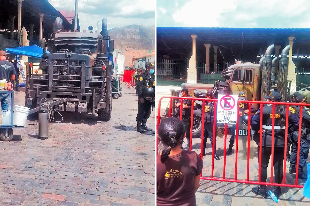Zona de filmación de Transformers: El despertar de las Bestias en el Mercado de San Pedro | Trekero